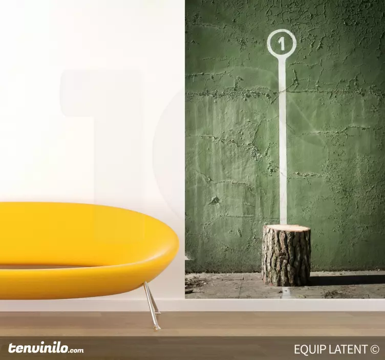 Tree Stump Marker Location sticker - TenStickers