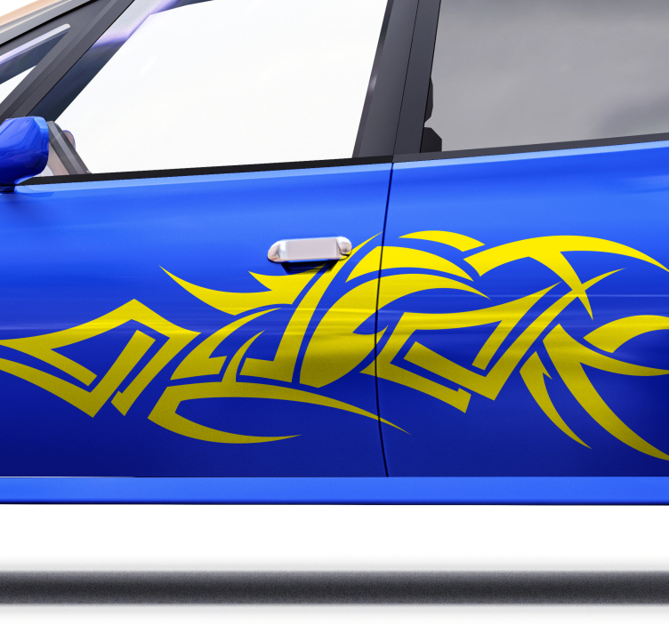 Tribal decoration car decal - TenStickers
