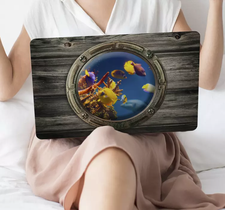 Tropical Fish Laptop Sticker - TenStickers