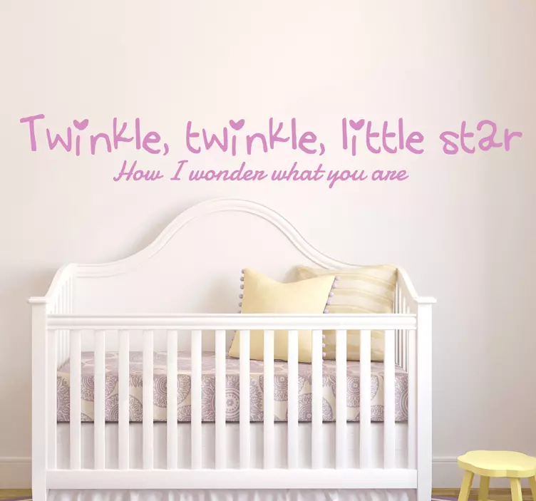 Twinkle Little Star Wall Decal - TenStickers