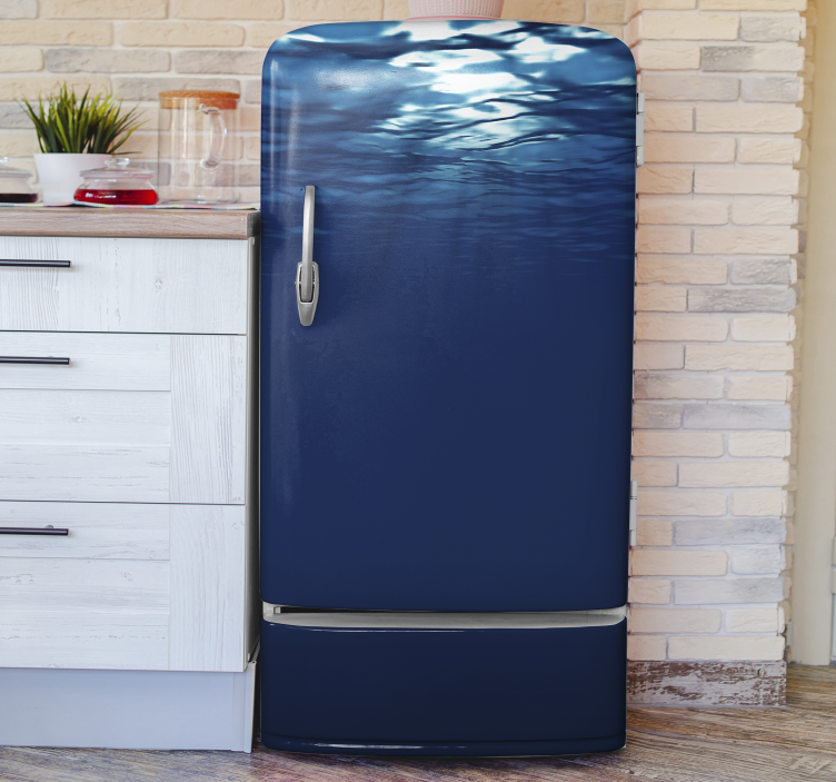 undersea fridge vinyl wrap - TenStickers