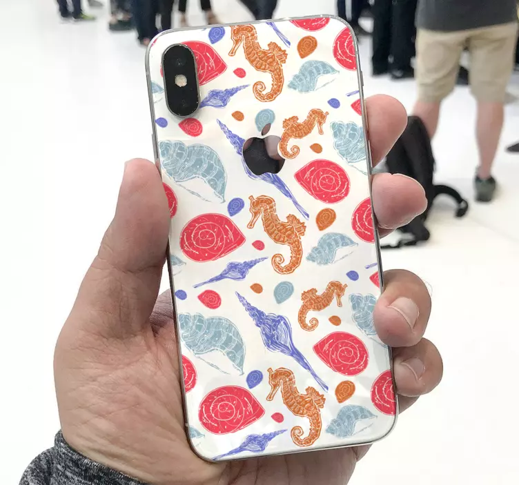 Undersea tiles  iPhone sticker - TenStickers