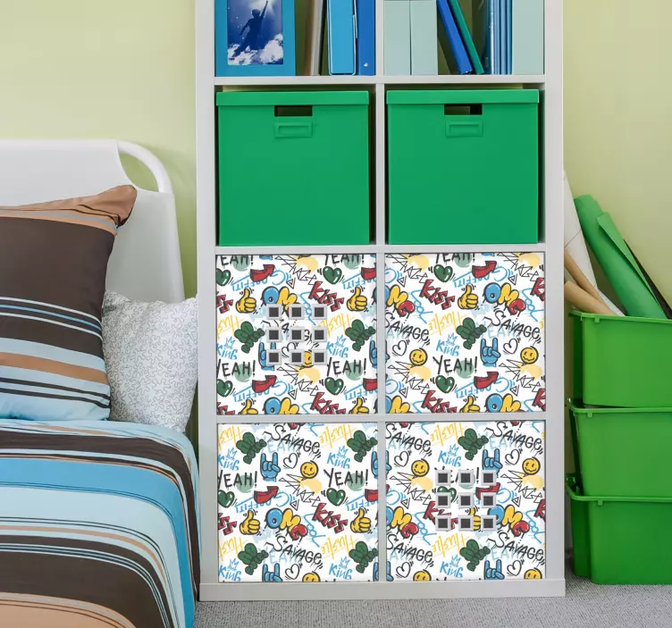 Urban Graffiti Doodle  furniture sticker - TenStickers