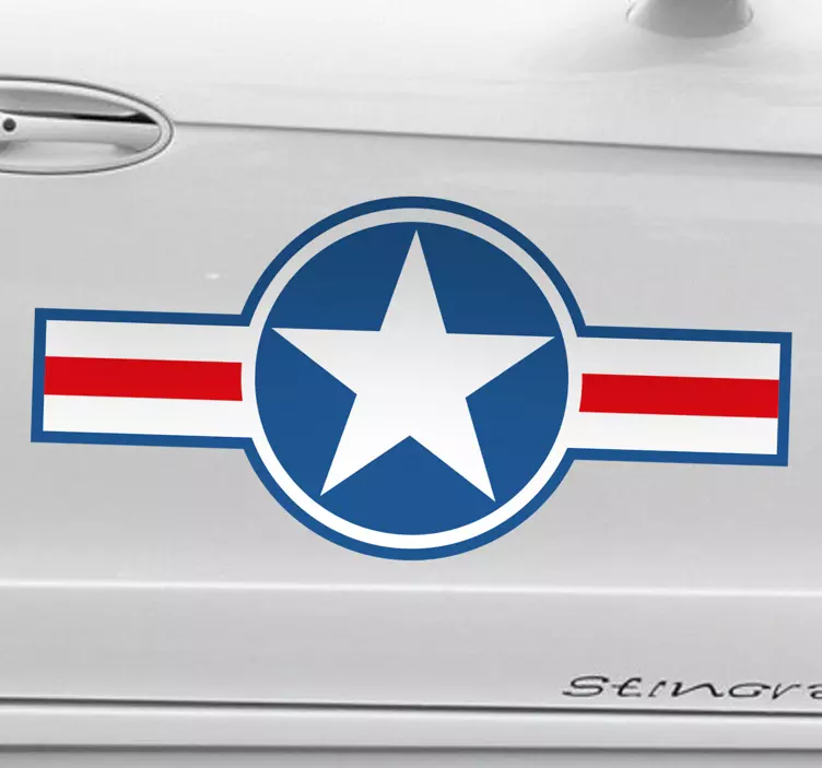 US Air Force star car sticker - TenStickers