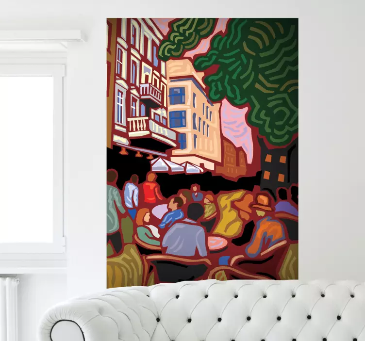 Van Gogh Impressionist Painting Art Decal - TenStickers