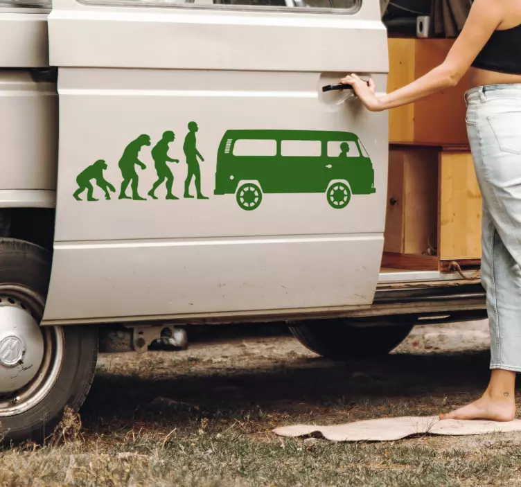 Van Life Evolution Sticker - TenStickers