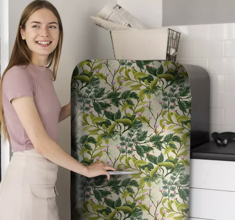 Vegetation fridge sticker - TenStickers