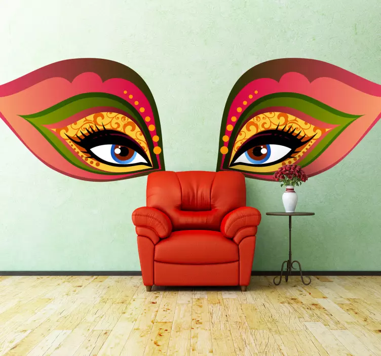 Venetian Eyes Sticker - TenStickers