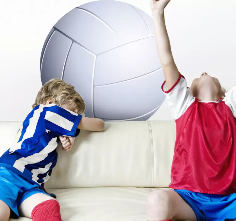 Volley Ball Wall Kids Sticker - TenStickers