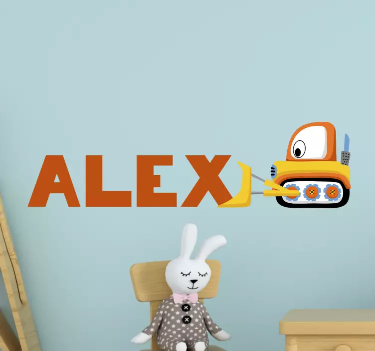 Wall sticker for kids construction vehicle theme - TenStickers