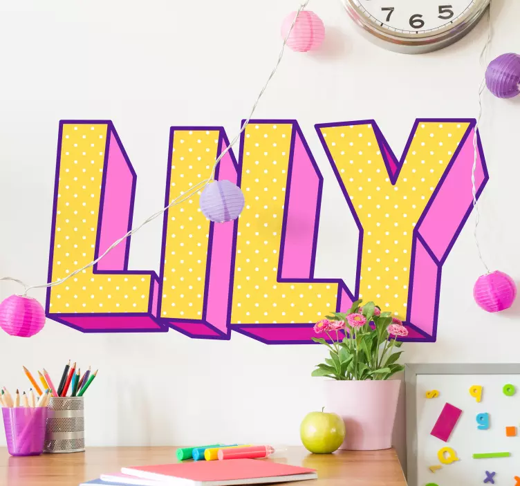 Wall sticker for kids custom name decoration - TenStickers