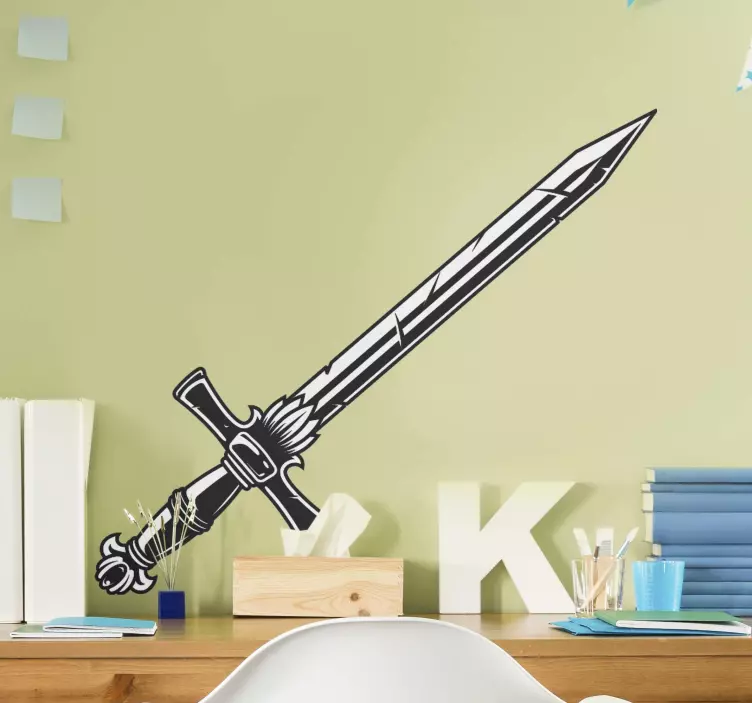 Wall sticker for kids fantasy sword design - TenStickers