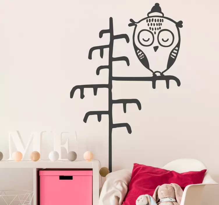 Wall sticker for kids owl tree decoration - TenStickers