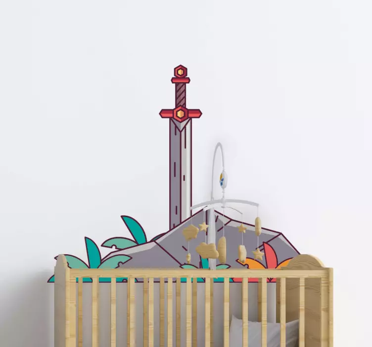 Wall sticker for kids sword in the stone - TenStickers