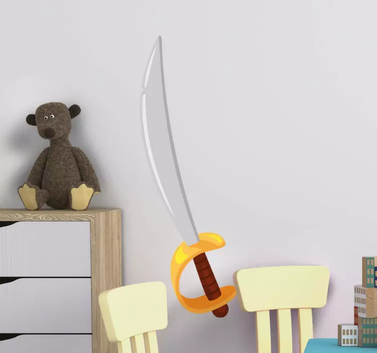 Wall sticker for kids whimsical play sword - TenStickers