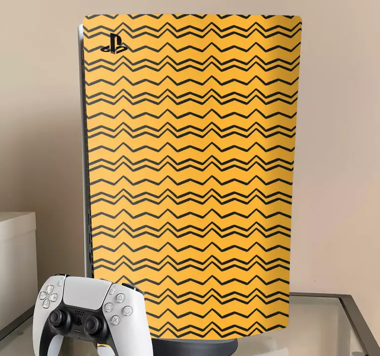 Wavy Pattern Cover PS5 skin - TenStickers