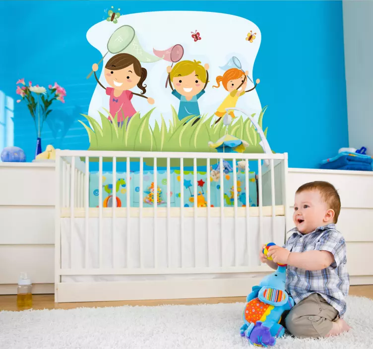 Joyful Children Wilderness wall sticker for kids - TenStickers