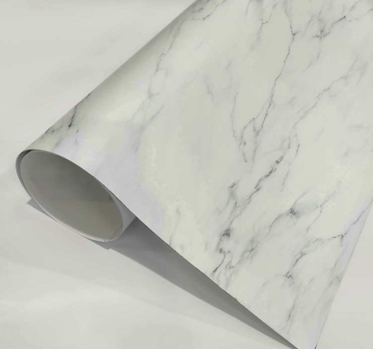 White Marble Furniture Sticker - TenStickers