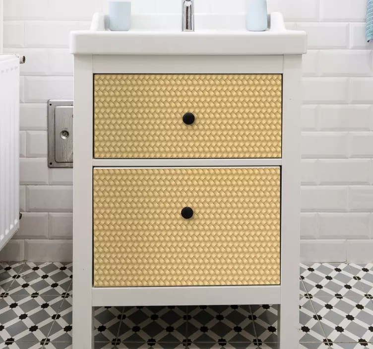 Wicker texture furniture vinyl decal - TenStickers