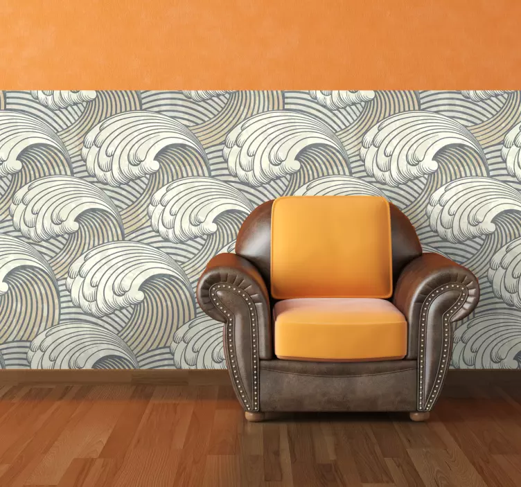 Wild Waves Vinyl Sheet Sticker - TenStickers