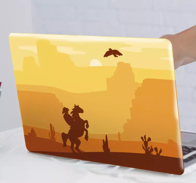 Wild West Scene laptop skin - TenStickers