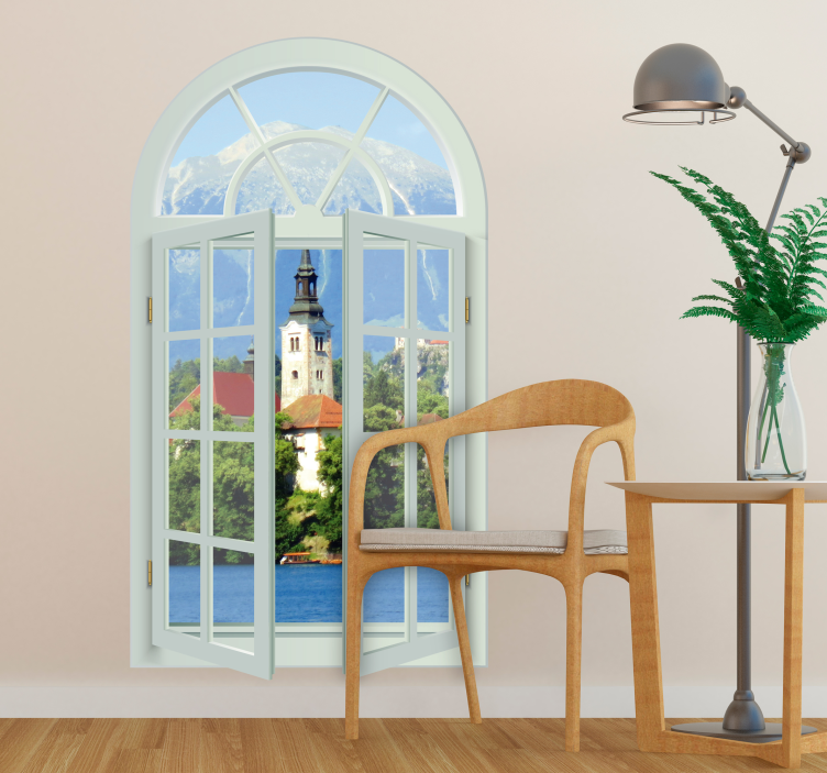 Window view  Wall Mural sticker - TenStickers