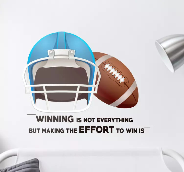 Winning Effort For Success football sticker - TenStickers