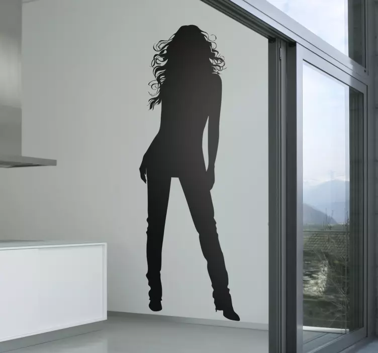 Woman Silhouette Sticker - TenStickers