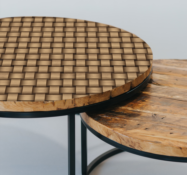 Wood intertwines furniture decal - TenStickers