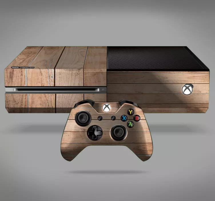 Wooden texture xbox skin - TenStickers