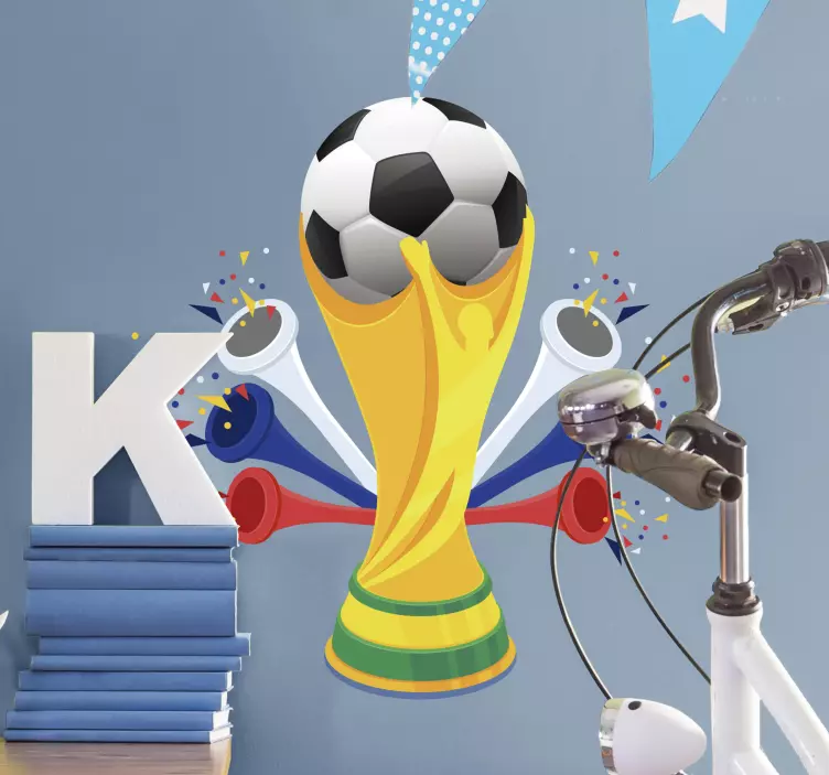 World Cup Football Wall Sticker - TenStickers