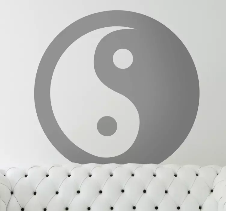 Awesome Ying Yang wall sticker for bedroom - TenStickers