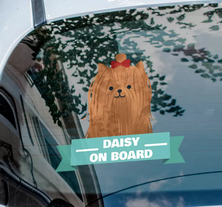 Yorkshire Bow on board car sticker - TenStickers