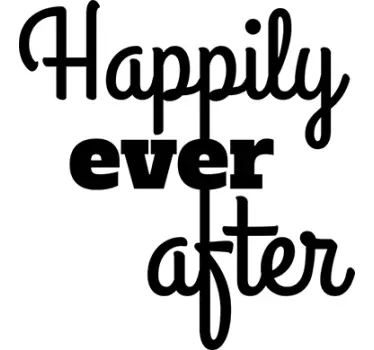 Happily Ever After Wall Sticker - TenStickers