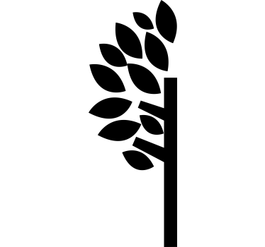 half tree furniture sticker - TenStickers