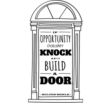 Milton Berle quote office wall sticker - TenStickers