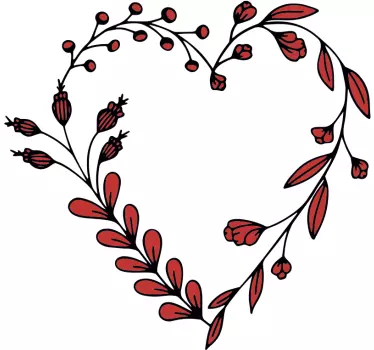 Intensa Floral Wall Sticker - TenStickers