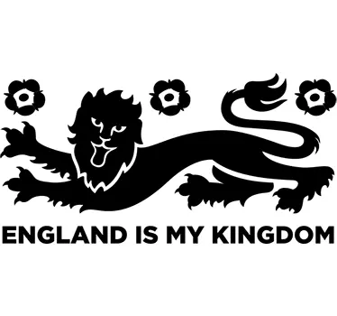 England Is My Kingdom Wall Sticker - TenStickers