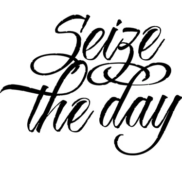 Embrace the moment quote wall sticker - TenStickers