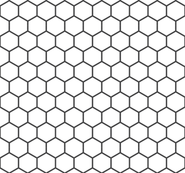 Hexagon white bathroom tile sticker - TenStickers