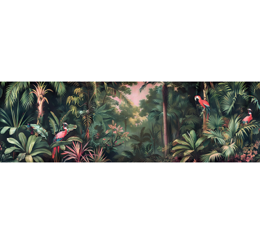 Tropical rainforest furniture sticker - TenStickers