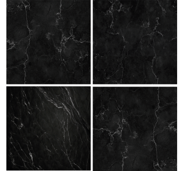 Black marble bathroom tile sticker - TenStickers