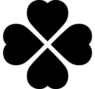 Four Leaf Clover nature wall sticker - TenStickers