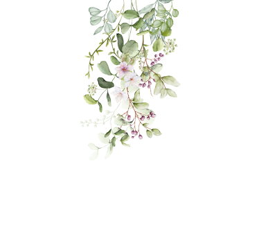 Flowers and leaves furniture sticker - TenStickers