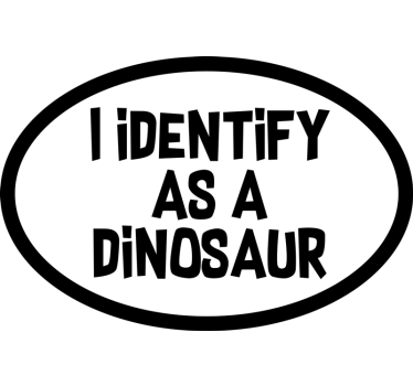 I identify as car sticker - TenStickers