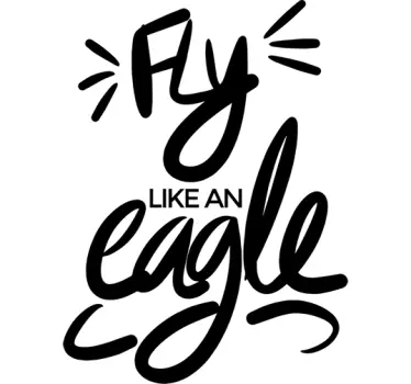 Fly Like an Eagle wall sticker for bedroom - TenStickers