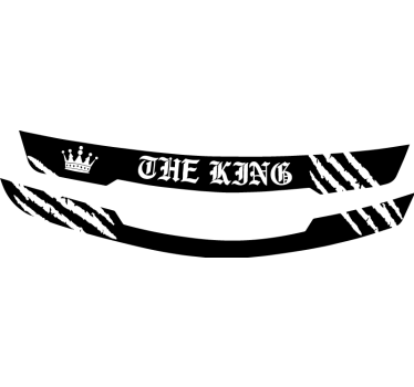 The king visor motorbike sticker - TenStickers
