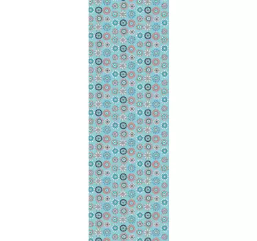 Colourful Flower Print fridge sticker - TenStickers