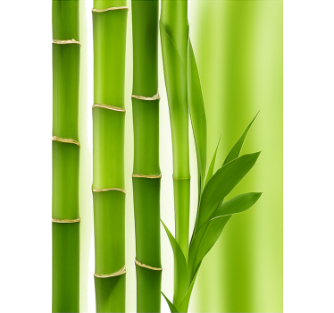 Realistic bamboo furniture sticker - TenStickers