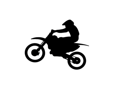 Motorcyclist on a bike motorbike sticker - TenStickers